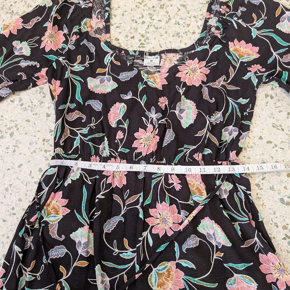 Hurley Floral Black Dress - Picture 7 of 8